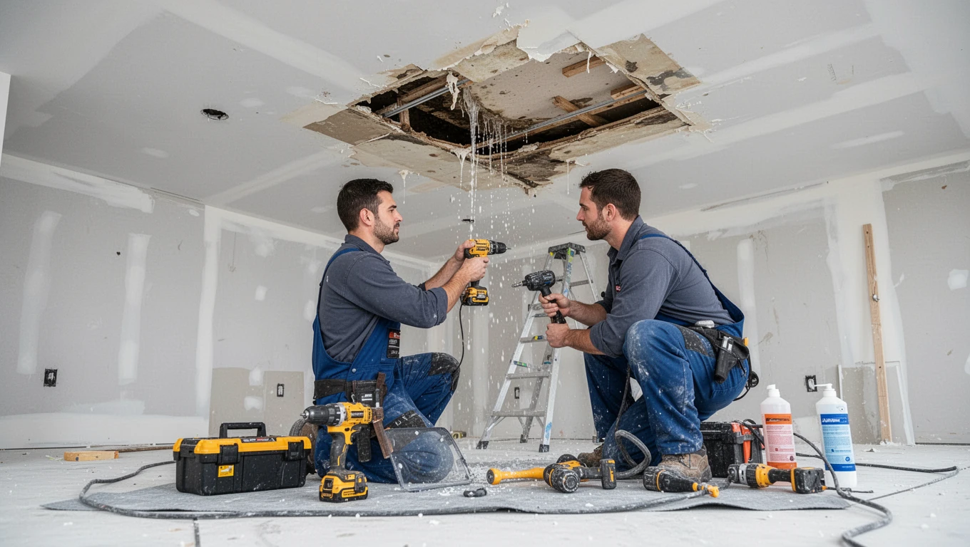 Ceiling Water Damage Repair