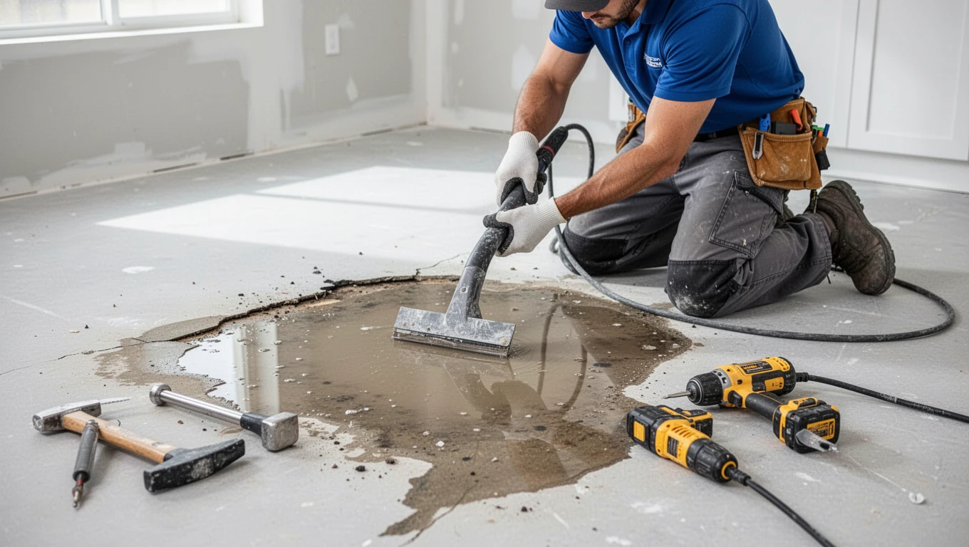 Floor Water Damage Repair